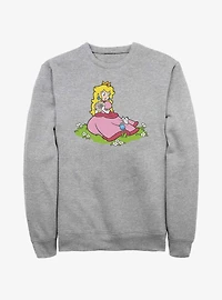 Nintendo Peach And A Butterfly Sweatshirt