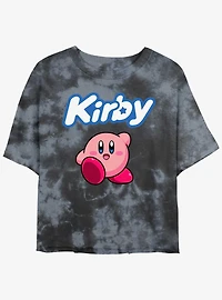 Kirby Pose Girls Tie-Dye Crop T-Shirt