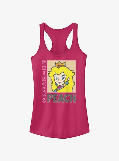Nintendo Framed Princess Peach Girls Tank