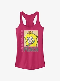 Nintendo Framed Princess Peach Girls Tank