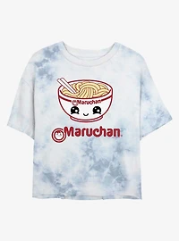 Maruchan Kawaii Baby Bowl Tie-Dye Girls Crop T-Shirt