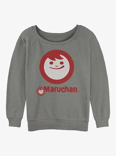 Maruchan Instant Smile Girls Slouchy Sweatshirt