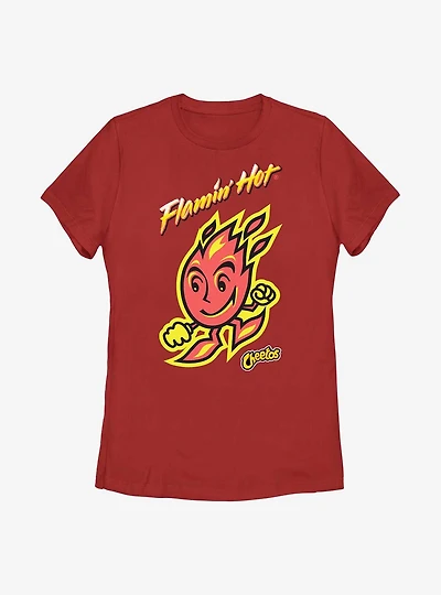 Cheetos Flaming Fire Womens T-Shirt
