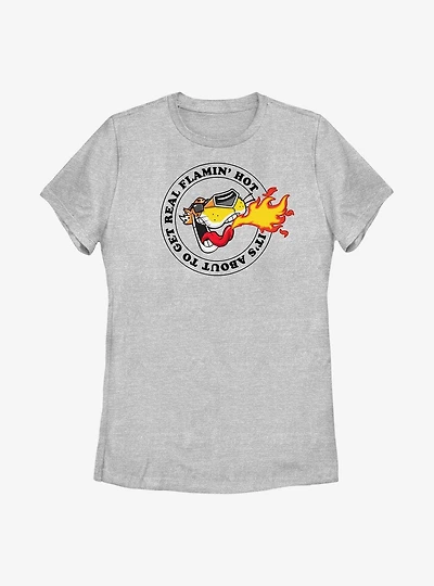 Cheetos About To Get Real Flamin Hot Womens T-Shirt