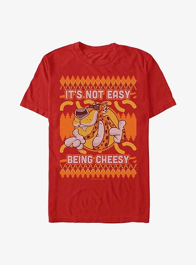 Cheetos Chester Cheetah Ugly Christmas Sweater Pattern T-Shirt