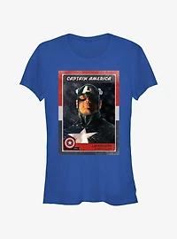 Marvel Captain America Bust Girls T-Shirt