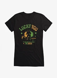 Leprechaun Lucky You Girls T-Shirt