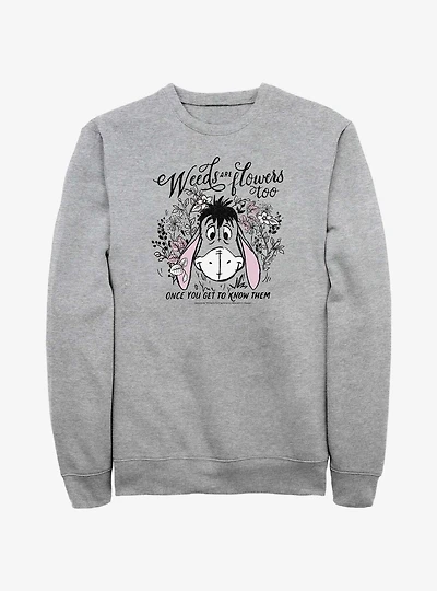 Disney Winnie The Pooh Eeyore Weeds Are Flowers Too Sweatshirt