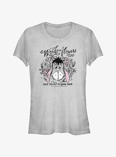 Disney Winnie The Pooh Eeyore Weeds Are Flowers Too Girls T-Shirt