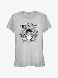 Disney Winnie The Pooh Eeyore Weeds Are Flowers Too Girls T-Shirt