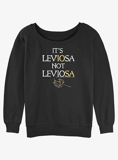 Harry Potter Leviosa Girls Slouchy Sweatshirt