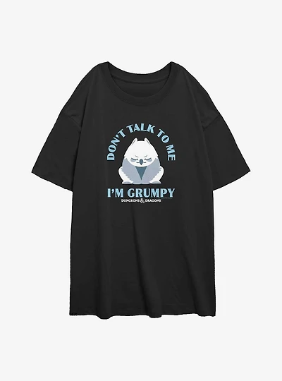 Dungeons & Dragons Grumpy Owlbear Girls Oversized T-Shirt