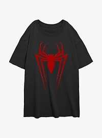 Marvel Spider-Man Long Spider Legs Womens Oversized T-Shirt