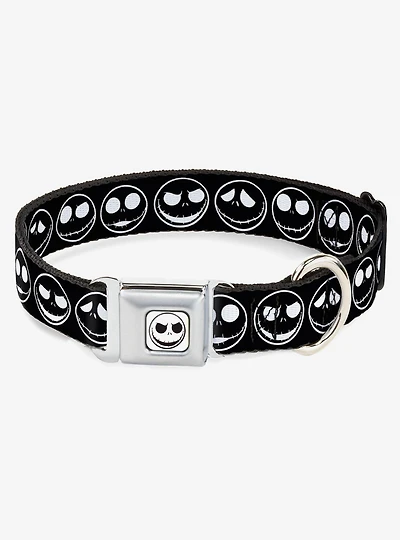 Disney Nightmare Before Christmas Jack Expressions Seatbelt Buckle Dog Collar