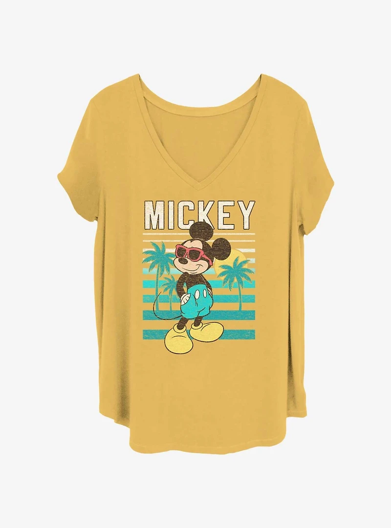 Disney Mickey Mouse Mickey Beachin' Girls T-Shirt Plus Size