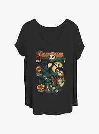 The Nightmare Before Christmas Comic Cover Girls T-Shirt Plus Size