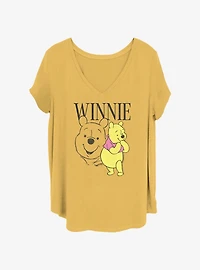 Disney Winnie The Pooh Poses Girls T-Shirt Plus Size