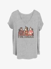 Avatar: The Last Airbender Fire Nation Mai Azula and Ty Lee Girls T-Shirt Plus Size