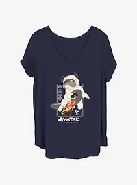 Avatar: The Last Airbender Furry Friends Girls T-Shirt Plus Size