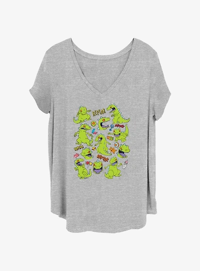 Rugrats Reptar Textbook Girls T-Shirt Plus