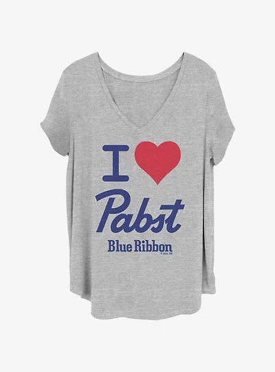Pabst Blue Ribbon I Love Pabst Girls T-Shirt Plus Size