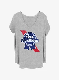 Pabst Blue Ribbon Pabst Logo Girls T-Shirt Plus Size