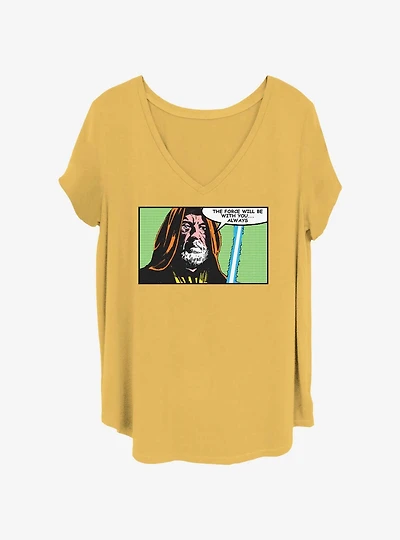 Star Wars Obi-Wan Pop Comic Girls T-Shirt Plus Size