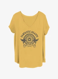 Fantastic Beasts and Where to Find Them Fantastic Crest Girls T-Shirt Plus Size