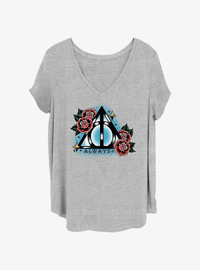 Harry Potter Deathly Hallows Always Girls T-Shirt Plus Size