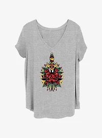 Dungeons & Dragons Dagger And Dice Girls T-Shirt Plus Size