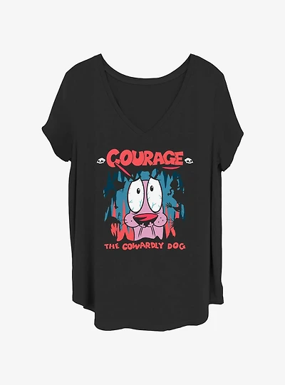 Courage the Cowardly Dog Courage Cave Girls T-Shirt Plus Size