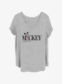 Disney Mickey Mouse Classic Girls T-Shirt Plus
