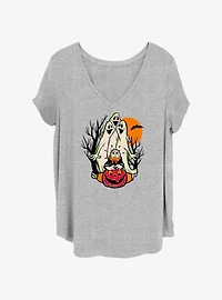 Disney100 Ghosts Scare Donald Girls T-Shirt Plus Size