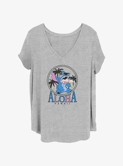 Disney Lilo & Stitch Aloha Ice Cream Girls T-Shirt Plus Size