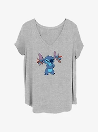Disney Lilo & Stitch Evil Decisions Girls T-Shirt Plus Size