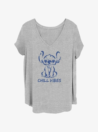 Disney Lilo & Stitch Chill Vibes Girls T-Shirt Plus Size