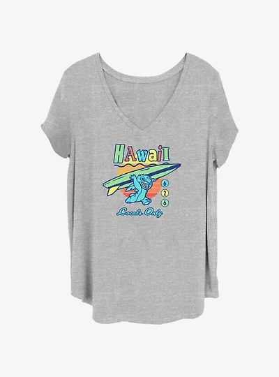 Disney Lilo & Stitch Surf Run Girls T-Shirt Plus Size