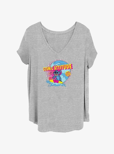 Disney Lilo & Stitch Cosmic Attitude Girls T-Shirt Plus Size
