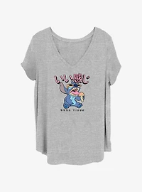 Disney Lilo & Stitch Ice Cream and Good Vibes Girls T-Shirt Plus Size
