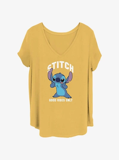 Disney Lilo & Stitch Good Vibes Only Girls T-Shirt Plus Size