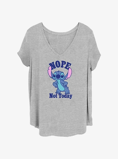 Disney Lilo & Stitch Nope Stitch Girls T-Shirt Plus Size