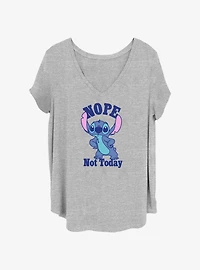 Disney Lilo & Stitch Nope Stitch Girls T-Shirt Plus Size