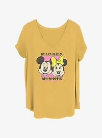 Disney Mickey Mouse & Minnie Mouse So In Love Girls T-Shirt Plus Size
