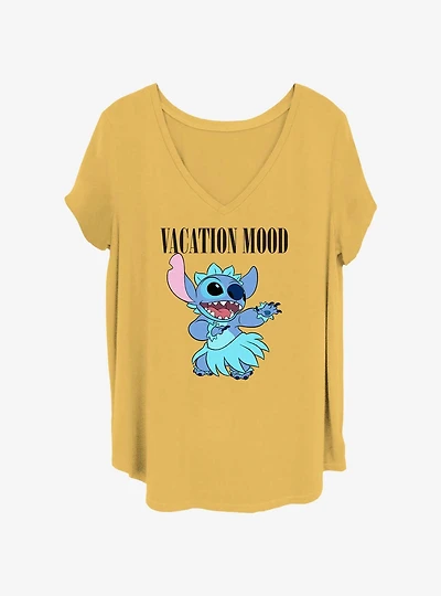 Disney Lilo & Stitch Vacation Mood Stitch Girls T-Shirt Plus Size