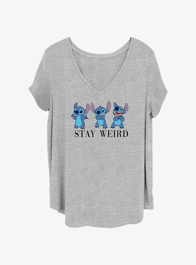 Disney Lilo & Stitch Three Weird Stitch Girls T-Shirt Plus Size