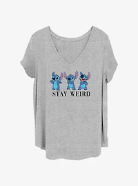 Disney Lilo & Stitch Three Weird Stitch Girls T-Shirt Plus Size
