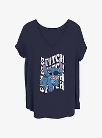 Disney Lilo & Stitch Stitch Four Girls T-Shirt Plus Size