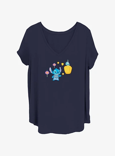 Disney Lilo & Stitch Chinese Lantern Girls T-Shirt Plus Size
