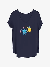 Disney Lilo & Stitch Chinese Lantern Girls T-Shirt Plus Size