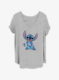 Disney Lilo & Stitch Ohana Pastel Girls T-Shirt Plus Size
